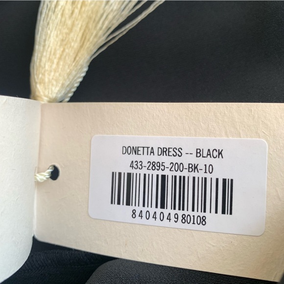 NWT Doen Donetta Satin Silky Sweetheart Strappy A Line Midi Gown Dress Black - Picture 12 of 16